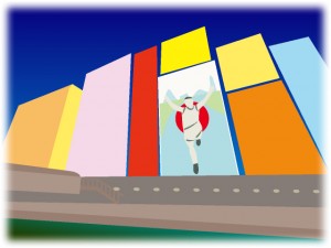 道頓堀のイラスト